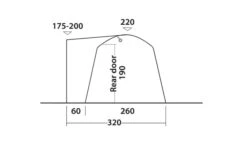Outwell Milestone Dash Drive Away Awning -Outdoor Camping Store 111099 milestone dash drawing other5