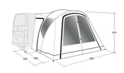Outwell Lakecrest Drive Away Awning 21 Outwell Lakecrest Drive Away Awning -Outdoor Camping Store 111166 lakecrest drawing perspective2