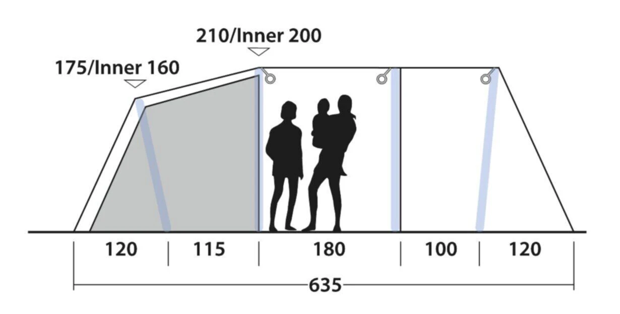 Outwell Parkdale 4PA Tent (2023) 3 Outwell Parkdale 4PA Tent (2023) - Image 3