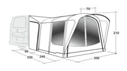 Outwell Newburg 240 Air Low Drive Away Awning 17 Outwell Newburg 240 Air Low Drive Away Awning -Outdoor Camping Store 111245 newburg 240 air drawing perspective2
