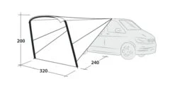 Outwell Touring Canopy Air 12 Outwell Touring Canopy Air -Outdoor Camping Store 111253 touring canopy air drawing perspective2