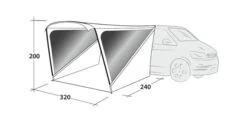 Outwell Touring Shelter -Outdoor Camping Store 111254 touring shelter drawing perspective2