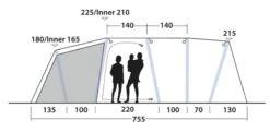 Outwell Jacksondale 5PA Tent (2022) 21 Outwell Jacksondale 5PA Tent (2022) -Outdoor Camping Store 111269 jacksondale 5pa drawing other4