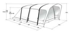 Outwell Springville 4SA Tent (2023) -Outdoor Camping Store 111275 springville 4sa drawing perspective2