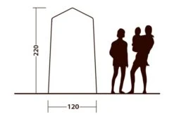 Outwell Seahaven Station Single -Outdoor Camping Store 111287 outwell seahaven comfort station single drawing other4