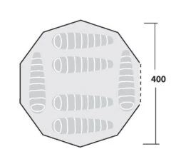 Robens Klondike Tipi Tent (2023) -Outdoor Camping Store 130083 klondike drawing floorplan 14532