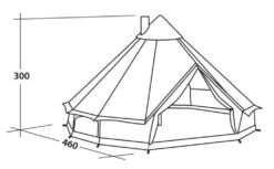 Robens Klondike Grande Tipi Tent (2023) 10 Robens Klondike Grande Tipi Tent (2023) -Outdoor Camping Store 130174 klondike grande drawing perspective 2