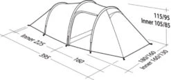Robens Voyager 3EX Tent (2022) -Outdoor Camping Store 130264 voyager 3ex drawing perspective2