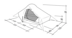 Robens Chaser 1 Tent (2022) 21 Robens Chaser 1 Tent (2022) -Outdoor Camping Store 130315 chaser 1 drawing perspective24