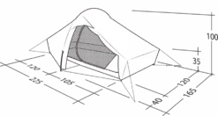 Robens Chaser 2 Tent (2023) 24 Robens Chaser 2 Tent (2023) -Outdoor Camping Store 130316 chaser 2 drawing perspective2