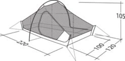 Robens Chaser 3XE Tent (2022) -Outdoor Camping Store 130317 chaser 3xe drawing other4
