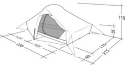 Robens Chaser 3XE Tent (2022) -Outdoor Camping Store 130317 chaser 3xe drawing perspective2
