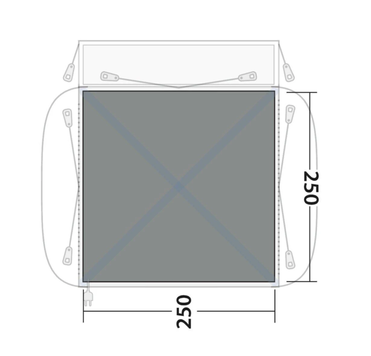 Outwell Milestone / Dash Flat Woven Carpet 2 Outwell Milestone / Dash Flat Woven Carpet - Image 2