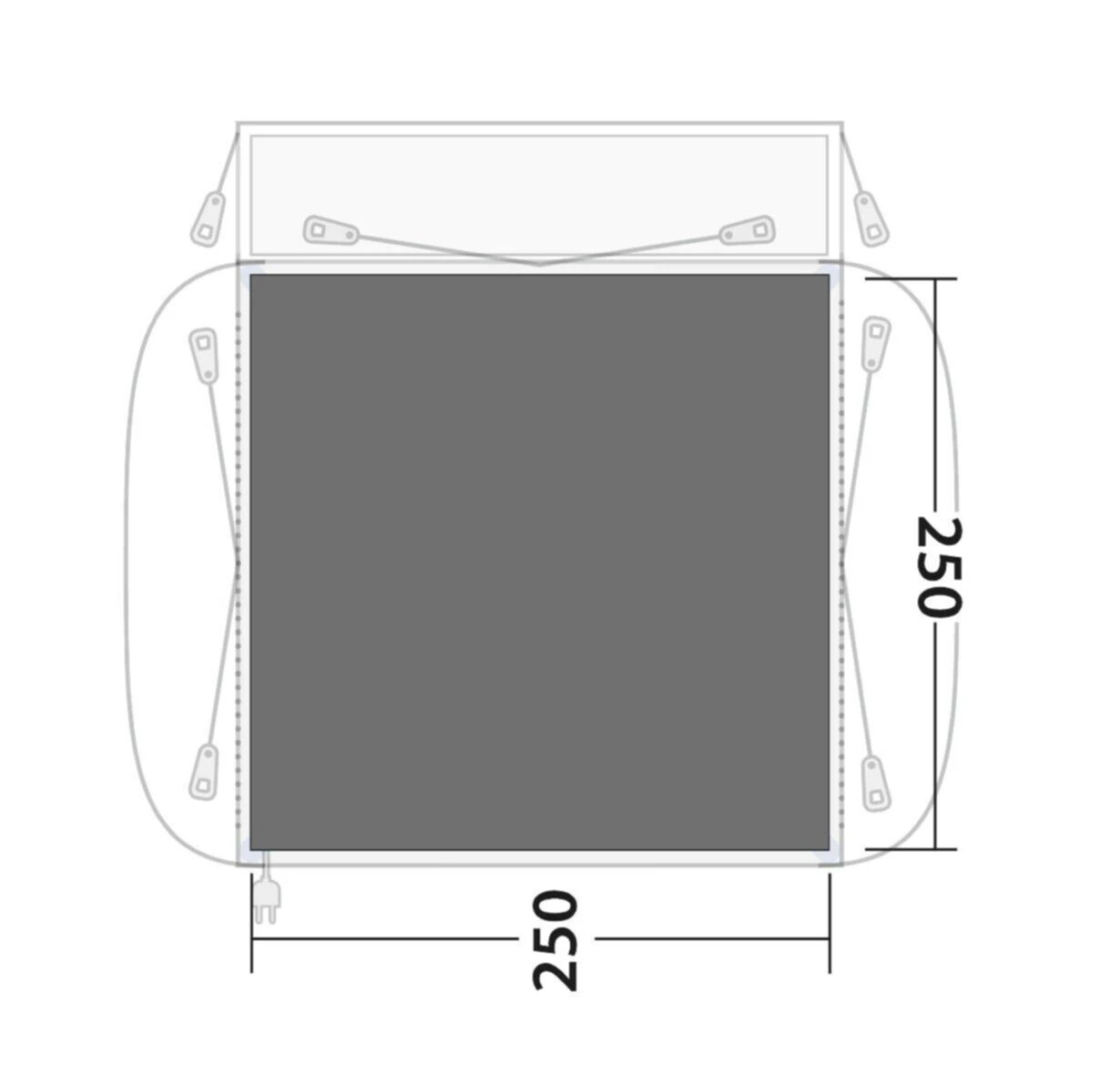 Outwell Milestone / Bremburg Footprint Groundsheet 2 Outwell Milestone / Bremburg Footprint Groundsheet - Image 2