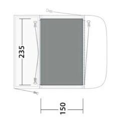 Outwell Newburg 160 Flat Woven Carpet 7 Outwell Newburg 160 Flat Woven Carpet -Outdoor Camping Store 170864 flat woven carpet newburg 160 drawing floorplan2