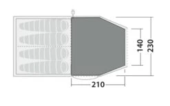 Robens Double Dreamer 4 Fleece Carpet (210*220) -Outdoor Camping Store 190062 fleece carpet double dreamer 4 drawing floorplan2