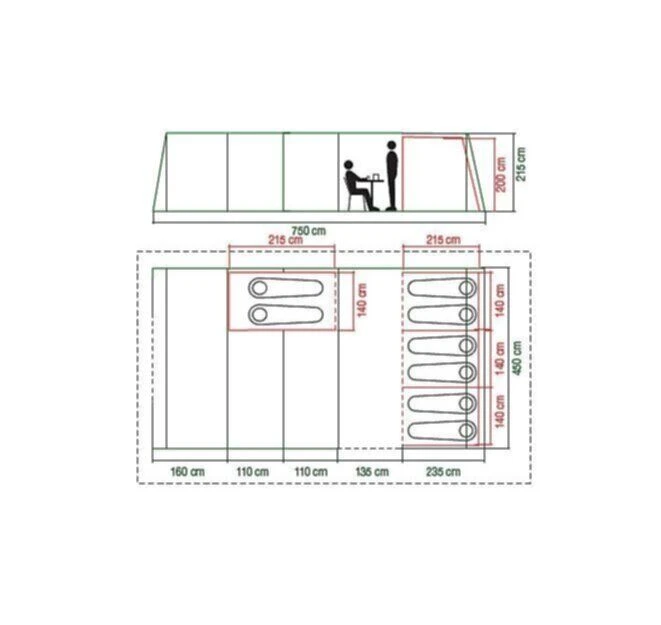 Coleman Weathermaster 8XL Air Tent 2 Coleman Weathermaster 8XL Air Tent - Image 2