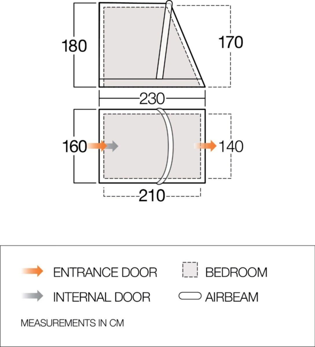 Vango Airbeam Vango Tall Annex Elements ProShield (Balletto And Tuscany) 3 Vango Airbeam Vango Tall Annex Elements ProShield (Balletto And Tuscany) - Image 3