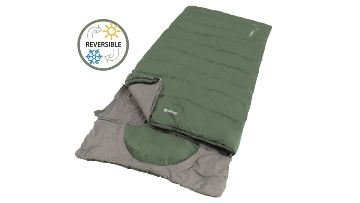 Outwell Contour Lux XL (Green) Sleeping Bag 2 Outwell Contour Lux XL (Green) Sleeping Bag - Image 2