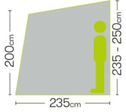 Quest Falcon 220 Poled Porch Caravan Awning (2022) -Outdoor Camping Store a3500 6 midsize