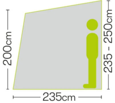 Quest Falcon 260 Poled Porch Caravan Awning (2022) 6 Quest Falcon 260 Poled Porch Caravan Awning (2022) - Image 6