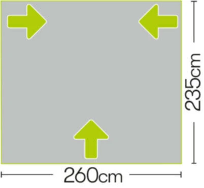 Quest Falcon 260 Poled Porch Caravan Awning (2022) 7 Quest Falcon 260 Poled Porch Caravan Awning (2022) - Image 7