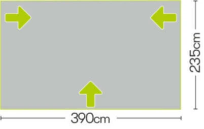 Quest Falcon 390 Poled Porch Caravan Awning (2022) 7 Quest Falcon 390 Poled Porch Caravan Awning (2022) - Image 7