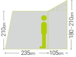 Quest Falcon Air 300 Drive Away Awning Low (180-120cm) (2022) -Outdoor Camping Store a3507a 6 midsize