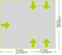 Quest Falcon Air 300 Drive Away Awning Low (180-120cm) (2022) -Outdoor Camping Store a3507a 7 midsize 1