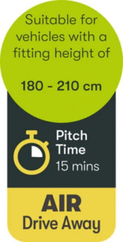 Quest Falcon Air 300 Drive Away Awning Low (180-120cm) (2022) -Outdoor Camping Store a3507a 9 midsize 1