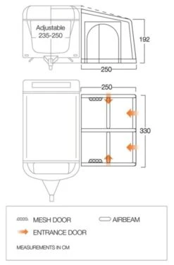Vango Airbeam Vango Balletto Air 330 Elements ProShield Caravan Awning (2023) 11 Vango Airbeam Vango Balletto Air 330 Elements ProShield Caravan Awning (2023) -Outdoor Camping Store balletto 330 floorplan