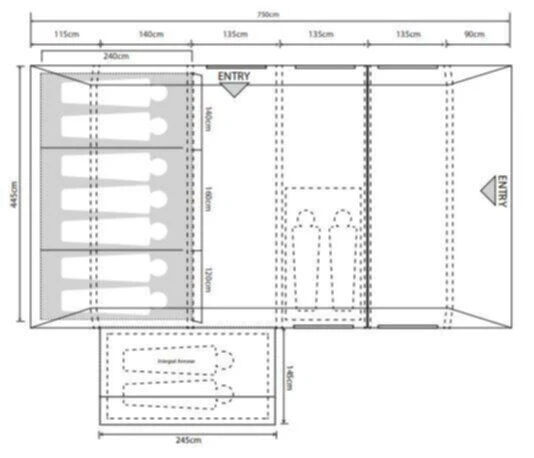 Outdoor Revolution Camp Star 700SE Tent Bundle (2023) 2 Outdoor Revolution Camp Star 700SE Tent Bundle (2023) - Image 2