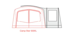 Outdoor Revolution Camp Star Side Porch (500xl, 600, 700) (2022) -Outdoor Camping Store campstar side porch floorplan 3 1