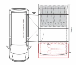 Outdoor Revolution Cayman Cacos Air SL Mid Awning (210-255cm) 14 Outdoor Revolution Cayman Cacos Air SL Mid Awning (210-255cm) -Outdoor Camping Store cayman cacos sl fl