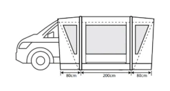 Outdoor Revolution Cayman Combo Air Mid Driveaway Awning (210-255cm) 15 Outdoor Revolution Cayman Combo Air Mid Driveaway Awning (210-255cm) -Outdoor Camping Store cayman combo 3