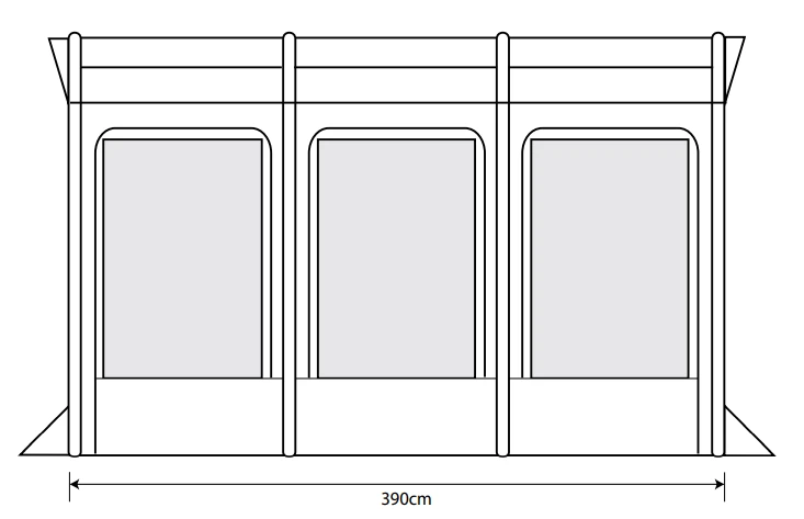 Outdoor Revolution Eden Air 390 Caravan Awning (2022) 4 Outdoor Revolution Eden Air 390 Caravan Awning (2022) - Image 4