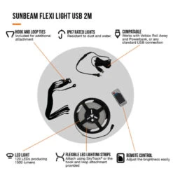 Vango Sunbeam Flexi Light 2m (USB) 8 Vango Sunbeam Flexi Light 2m (USB) -Outdoor Camping Store family essentials infographicscall outs5