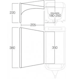 Vango AirBeam Sky Canopy 3.5m 6 Vango AirBeam Sky Canopy 3.5m -Outdoor Camping Store floorplan35 2