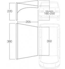 Vango AirBeam Sky Canopy 3.5m 7 Vango AirBeam Sky Canopy 3.5m -Outdoor Camping Store floorplan35 3
