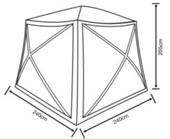 Outdoor Revolution Screenhouse 5 5 Outdoor Revolution Screenhouse 5 -Outdoor Camping Store floorplan 1