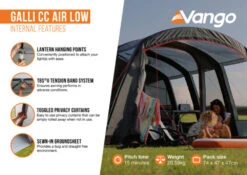Vango Airbeam Vango Galli CC Air Low Awning (2023) 23 Vango Airbeam Vango Galli CC Air Low Awning (2023) -Outdoor Camping Store galli cc air low2 1