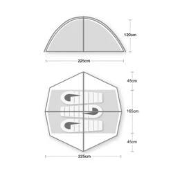 Wild Country Helm Compact 3 Tent (2023) 6 Wild Country Helm Compact 3 Tent (2023) -Outdoor Camping Store helm compact 3 floorplan 1500px 72dpi