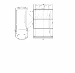 Outdoor Revolution Movelite T4E PC Midline Awning (220-255cm) (2023) -Outdoor Camping Store movelite t4e floor1 1