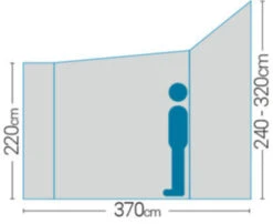 Westfield Neptune 400 Performance Air Drive Away Awning Mid - XXhigh (240 -320cm) -Outdoor Camping Store neptune 6 midsize