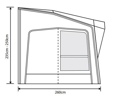 Outdoor Revolution Esprit Pro X 390 Caravan Awning 4 Outdoor Revolution Esprit Pro X 390 Caravan Awning - Image 4