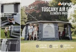 Vango Airbeam Vango Tuscany Air 500 Elements Proshield Caravan Awning (2023) -Outdoor Camping Store tuscany air 500 eps