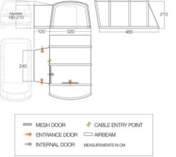 Vango Airbeam Vango Galli III Low Airaway Awning (2022) 12 Vango Airbeam Vango Galli III Low Airaway Awning (2022) -Outdoor Camping Store vango 2019 awnings floorplan galli low