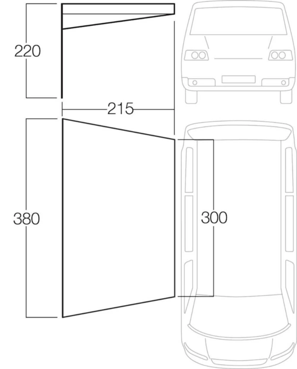 Vango Poled Sun Canopy (3m) 2 Vango Poled Sun Canopy (3m) - Image 2